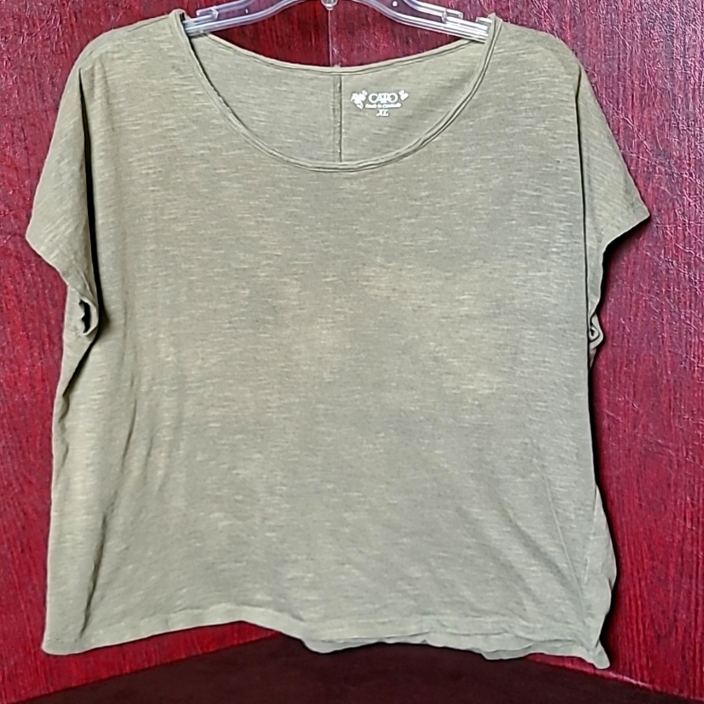 Cato Green Short Sleeve